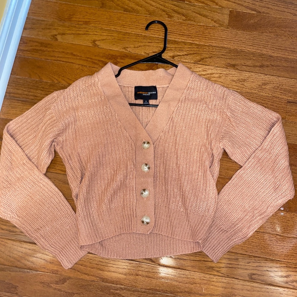 Mauve Sweater Cardigan